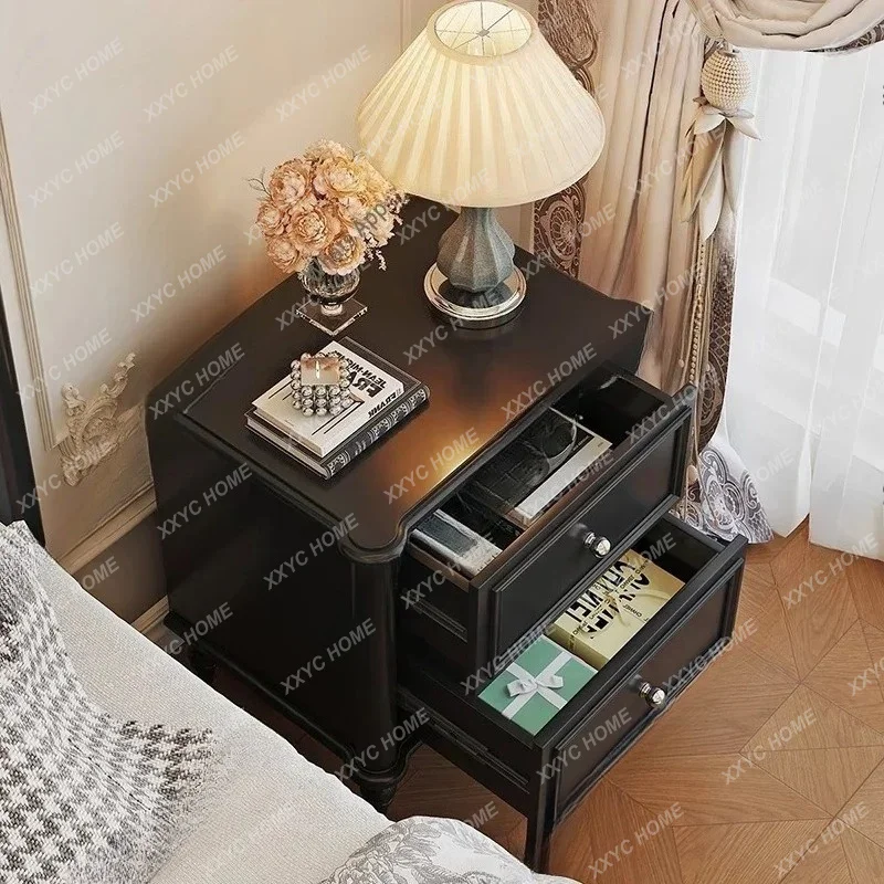 XX Premium Bedside Table Trendy Classic Simple Luxury Night Table Premium Storage Bedroom Furnitures