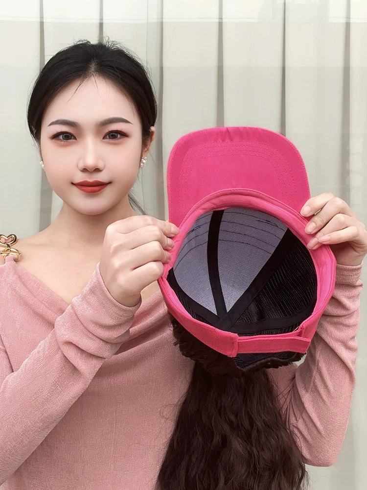 Hat With Hair Attached For Women Ponytail Curly Hair Hair Wig With Hair Cap Styling Baseball Baseball Cap Ponytail Hat Wig