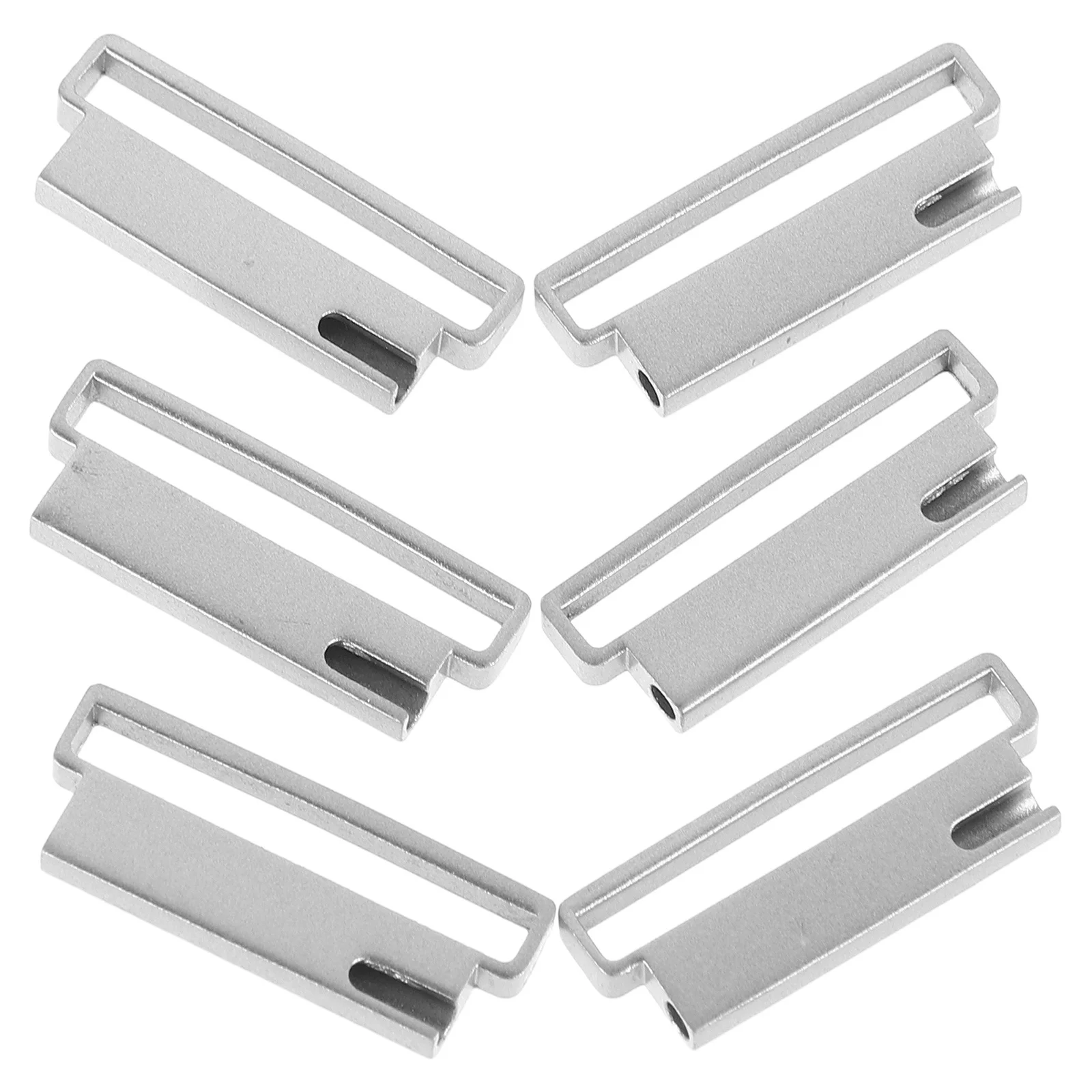 Conector de correa de reloj de acero inoxidable, adaptador confiable, fácil instalación, accesorios de conector de correa de reloj, 6 uds.