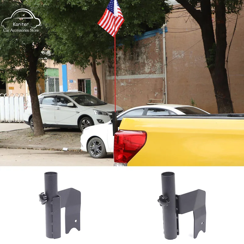 

For Toyota Tundra 2007-2013 Carbon Steel Car Styling Tailgate Flagpole Antenna Bracket Off-Road Modification Accessories