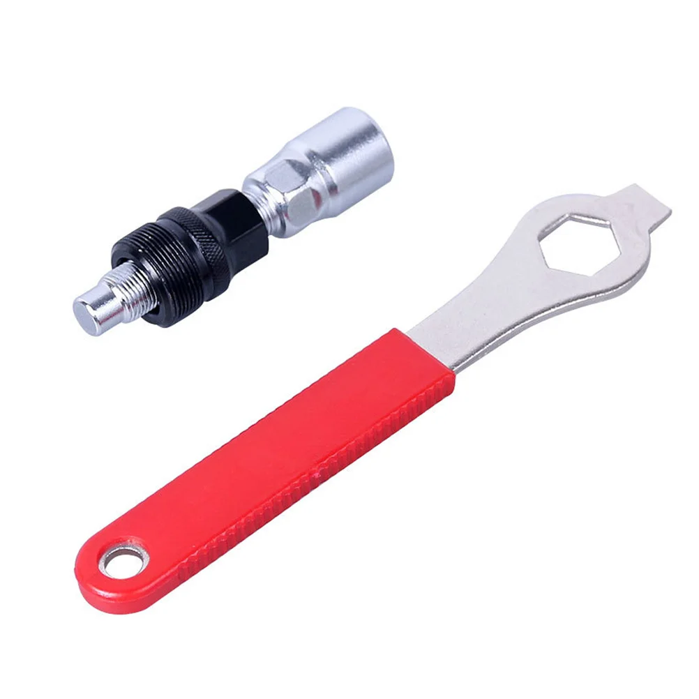 

1Set Crank Extractor Red Bottom Bracket Remover Spanner Bike Repair Tools Square Crank Puller for 20 Teeth Splined Type
