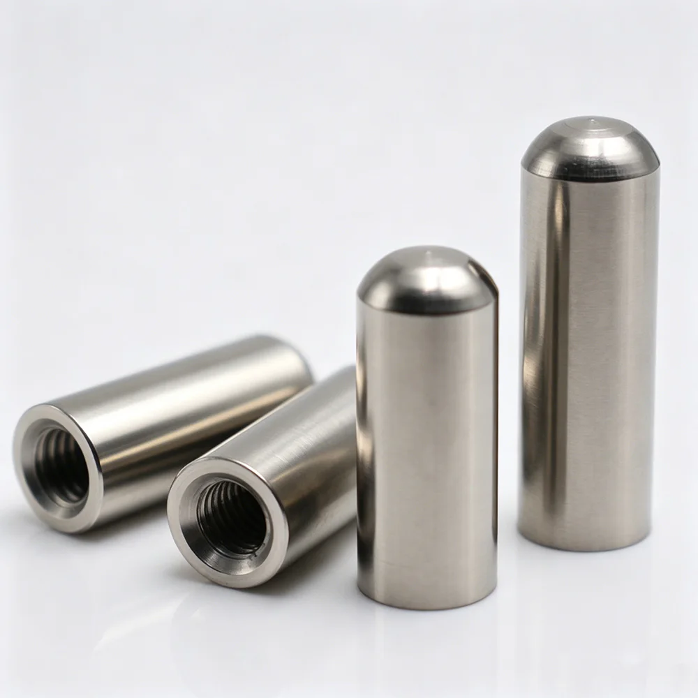 304 Stainless Steel Threaded Locating Pin Round Head Internal Thread Alignment Dowel M2-M8 OD3–OD16