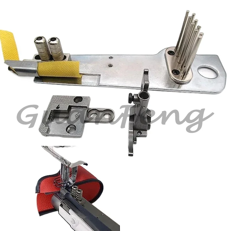 For BGB-335 Complete Binding Attachment Set, Binder & Gauge Kit Fits Small Cylinder-Bed Sewing Machine PFAFF 335, Consew 277