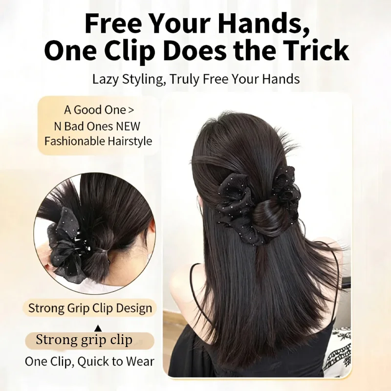 Synthetic Hair Claw for Effortless Styling - alternate angle