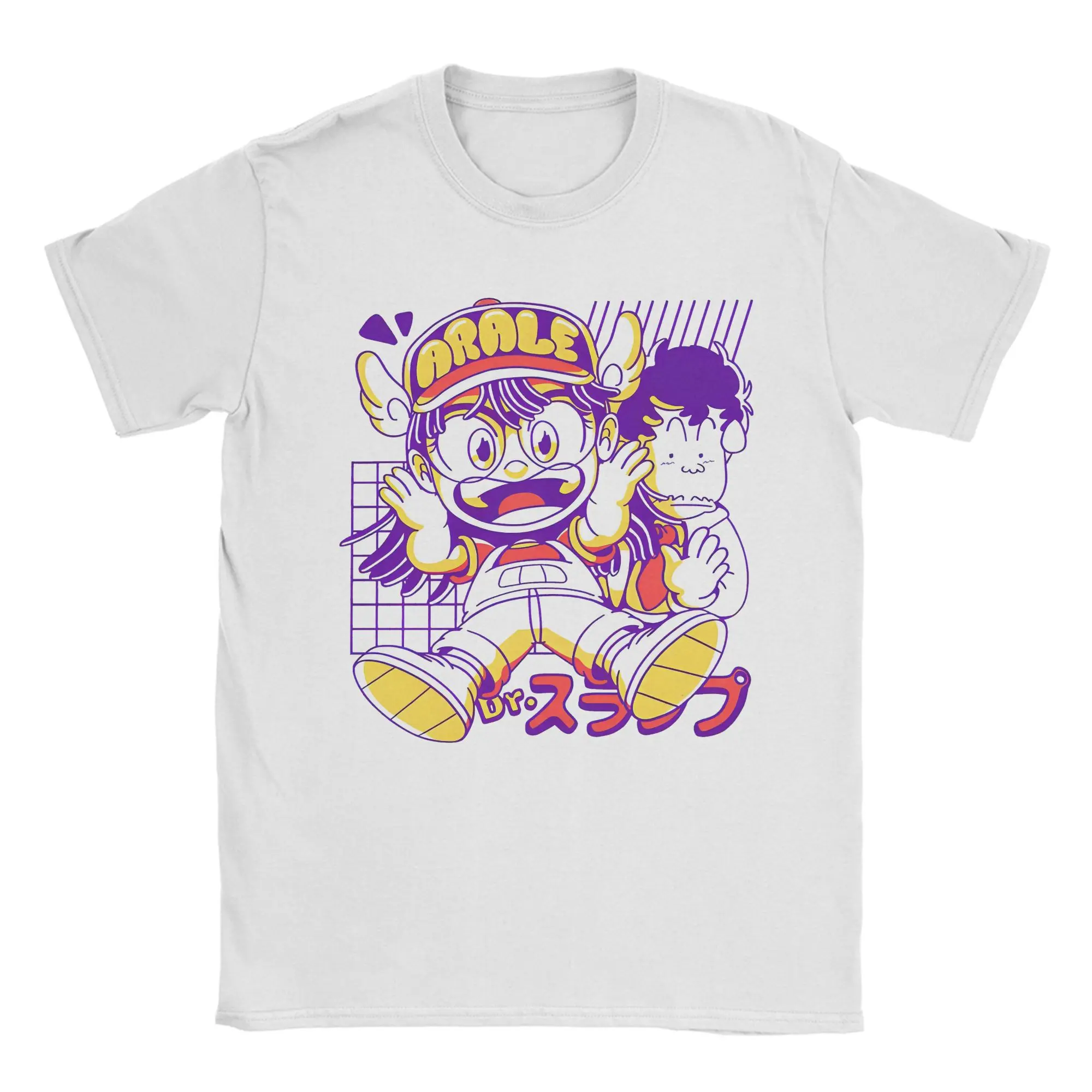 Arale The Android Girl camiseta hombres mujeres Dr. Slump Casual 100% algodón camisetas cuello redondo manga corta Camisetas gráficas