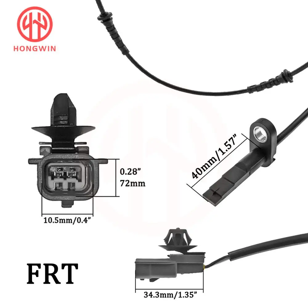 For Nissan Kicks Versa 2018-2020 2021 1.6L L4 Micra New Car Front Rear Left Right ABS Wheel Speed Sensor 47910-5RA0A 47900-5RB0A