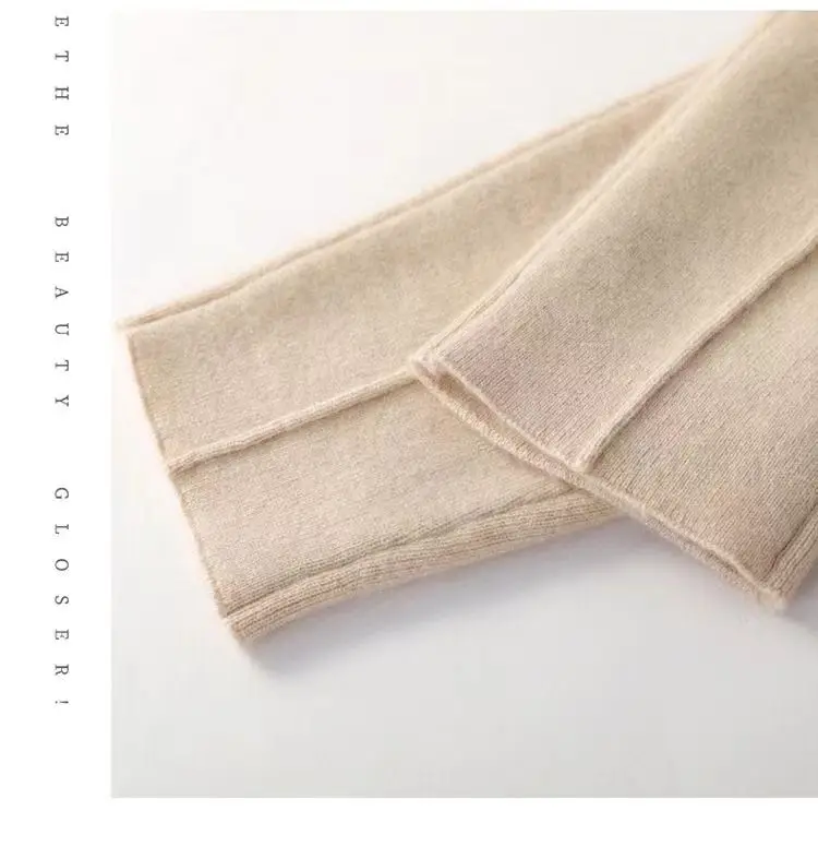 Women's 100% Pure Wool Slim Pants High Waist Autumn and Winter Cashmere Casual Knitted Pencil Pants Korean Thick Casual pants