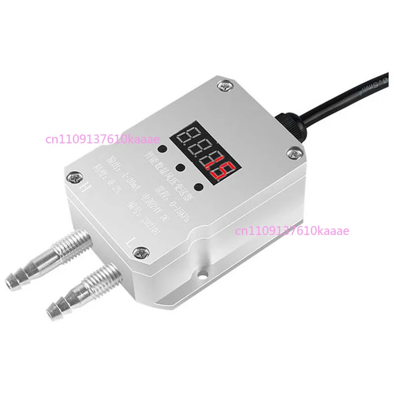 

Wind Pressure Transmitter Digital Display High-precision 4-20mA Electronic Wind Pressure Sensor 485