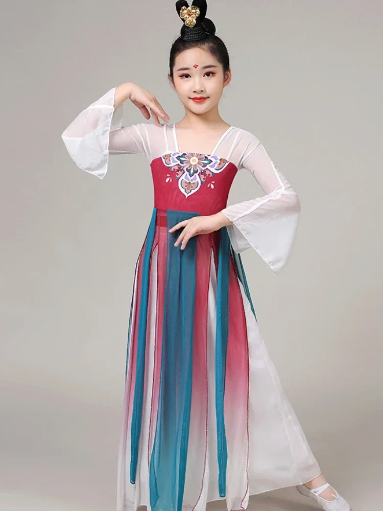 Kostium do tańca klasycznego w stylu chińskim Dziewczyny Tradycyjna odzież starożytnego Hanfu Dziewczyna Dynastia Han Strój do tańca Wróżka Taniec orientalny