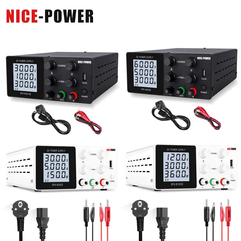 

New USB Laboratory Switching DC Power Supply 30V 10A Adjustable SPS-W3010D Variable LCD Screen Voltage Regulator Bench Source