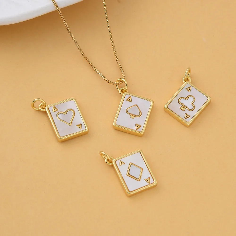 

3 шт. медная позолоченная подвеска в стиле хип-хоп для покерной карты для DIY серьги ожерелье браслет изготовление ювелирных изделий квадратные очаровательные аксессуары