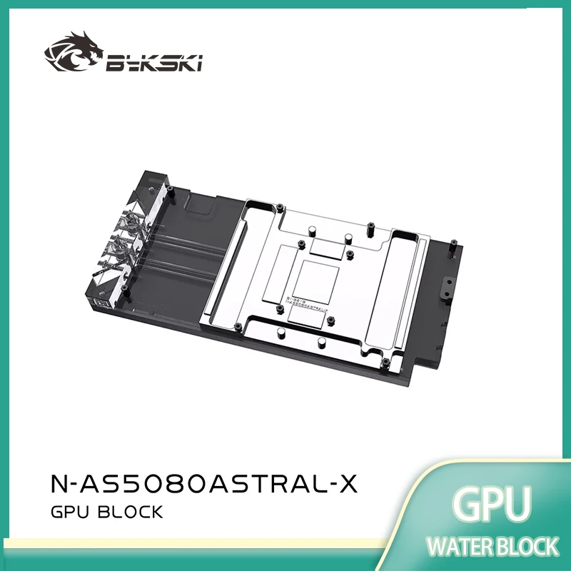 Bykski N-AS5080ASTRAL-X GPU Water Block for ASUS ROG ASTRAL RTX 5080 16G GAMING Video Card Three-layer Structure Design