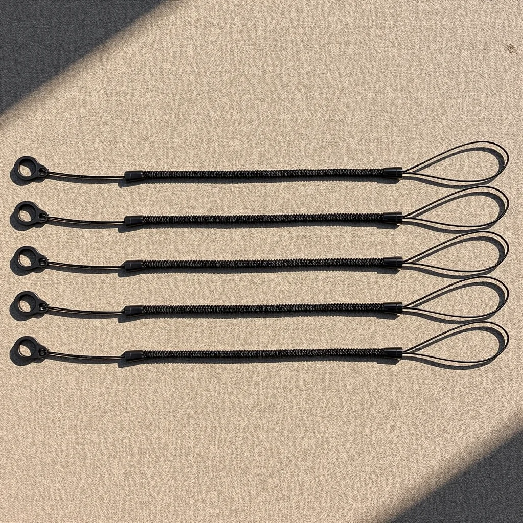 

5Pcs Pen Tether Retractable Elastic Spring Coil Lanyard Replacement Anti Lose Strap for Stylus Pens Tablet Touch Devices