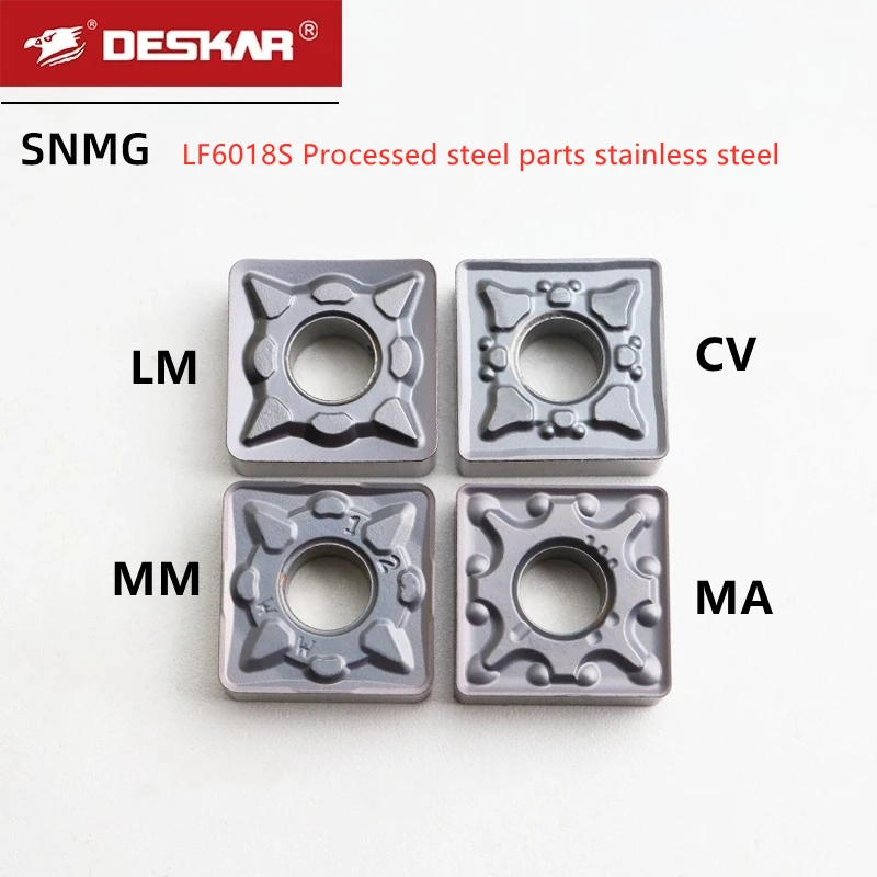 

Deskar 100% Original Snmg120404 Snmg120408 Snmg120412 Ma mm Cv Ms Lf6018S Cnc Lathe Carbide Turning Inserts for Stainless Steel