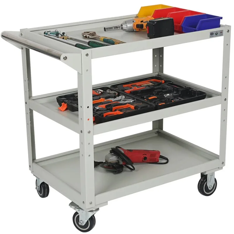 

Heavy tool cart Large thickened warehouse room transfer trolley Fitter Auto repair workshop Material turnover truck