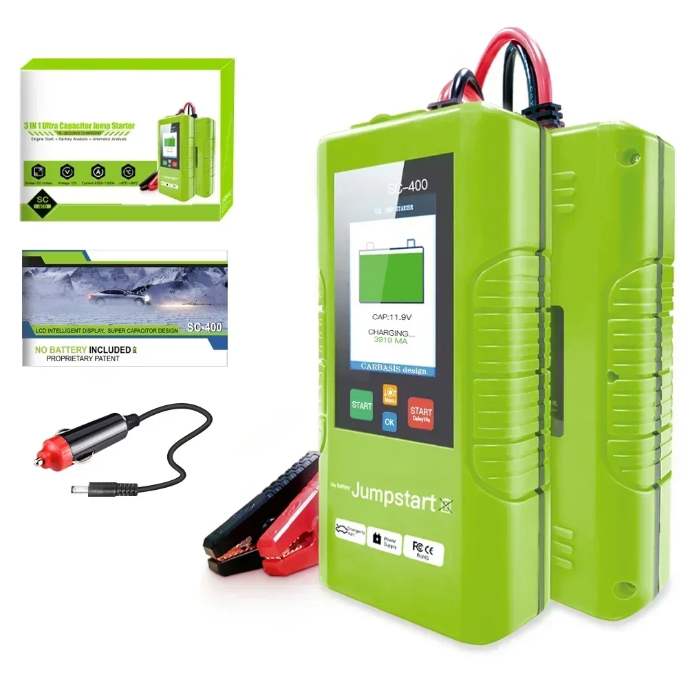 A+ JDiag SC-400 Super Capacitor Car Jump Starter Fast Charge emergency starter Power Bank