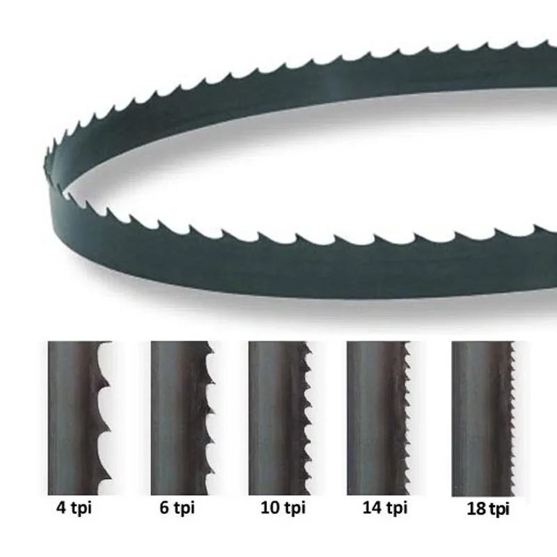 RIKON 장인 목재 절단용 띠톱 블레이드, 1510mm, 59-1/2 인치, 1510x6.35x0.35mm, 14 TPI, 3 개