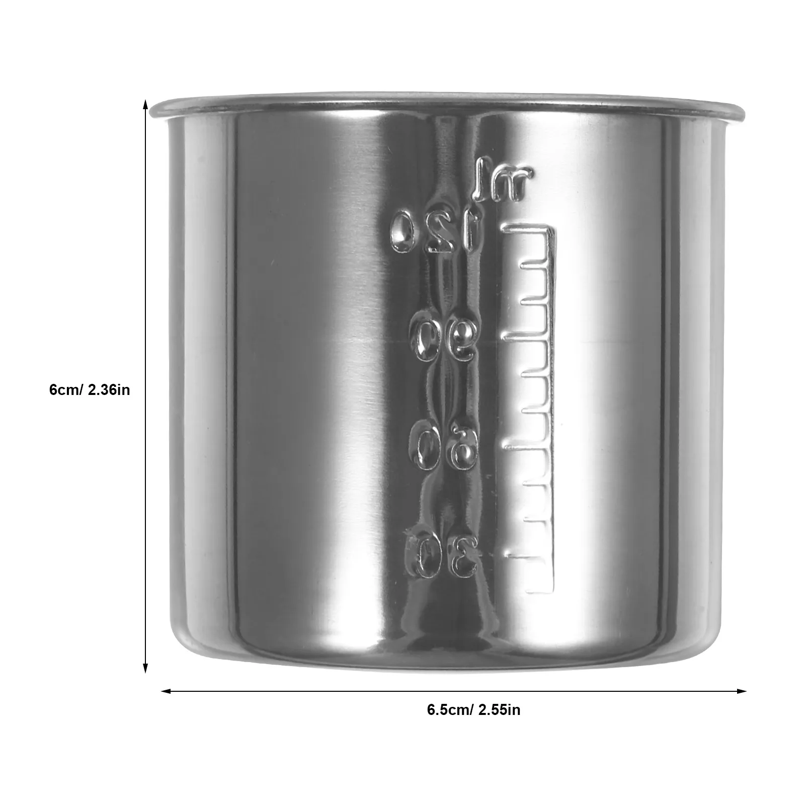 Stainless Steel Measuring Cup 120ml Rice Flour Syrup Kitchen Tool Thickened Quantitative Container Measurer