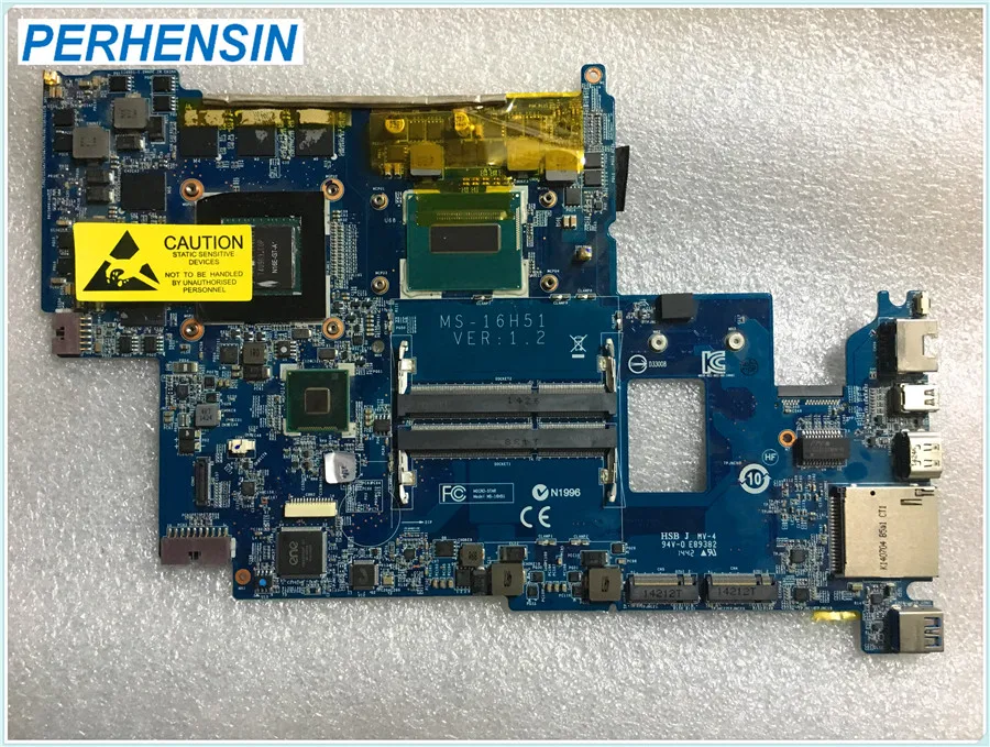 

For MSI GS60 Laptop Motherboard i7 4720HQ N16E-GT-A1 GTX 970M MS-16H51 Ver 1.2 100% WORK PERFECTLY