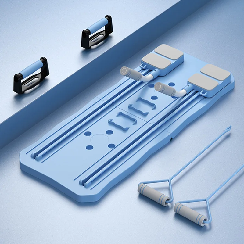 Equipamento multifuncional de treinamento muscular abdominal, flexões domésticos, web dobrável, placa de suporte de rebote automático