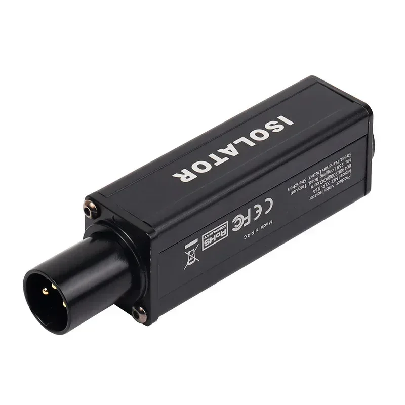 XLR Audio Noise Isolator Balanced Audio Common Ground Current Sound Elimination Noise Reduction Mixer Microphone Sound-A37R