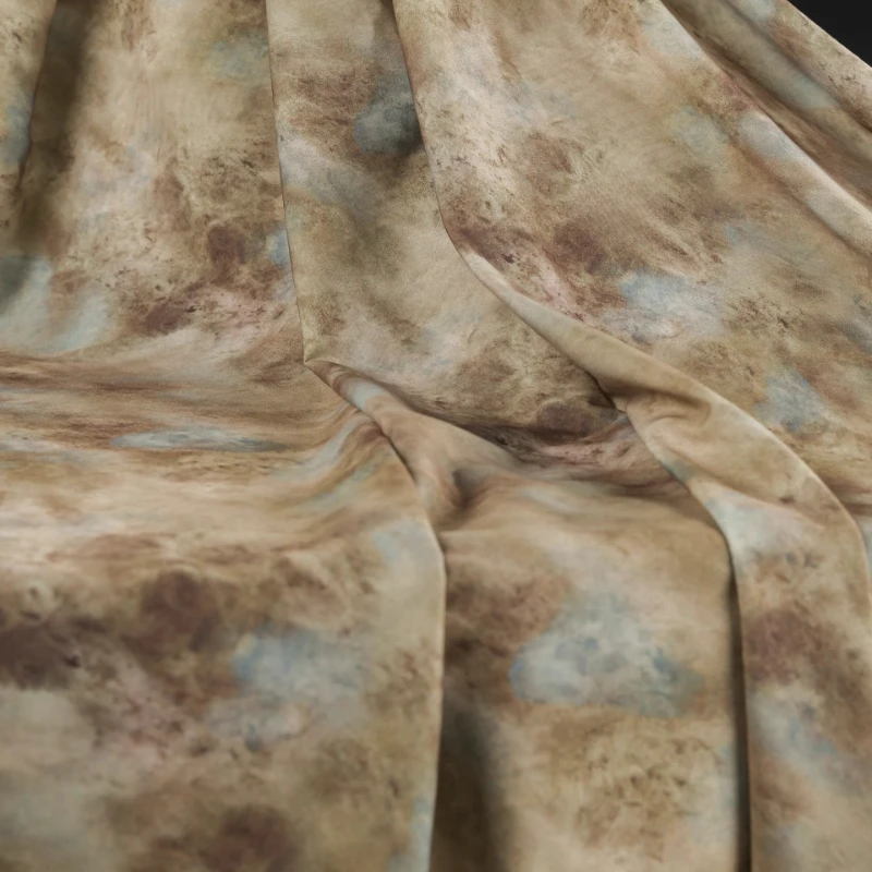 

Retro Artistic Creative Fabric for Diy Sewing Dress Shirt Cardigan Clothing Designer Cloth Fabrics By Meter Rayon Material