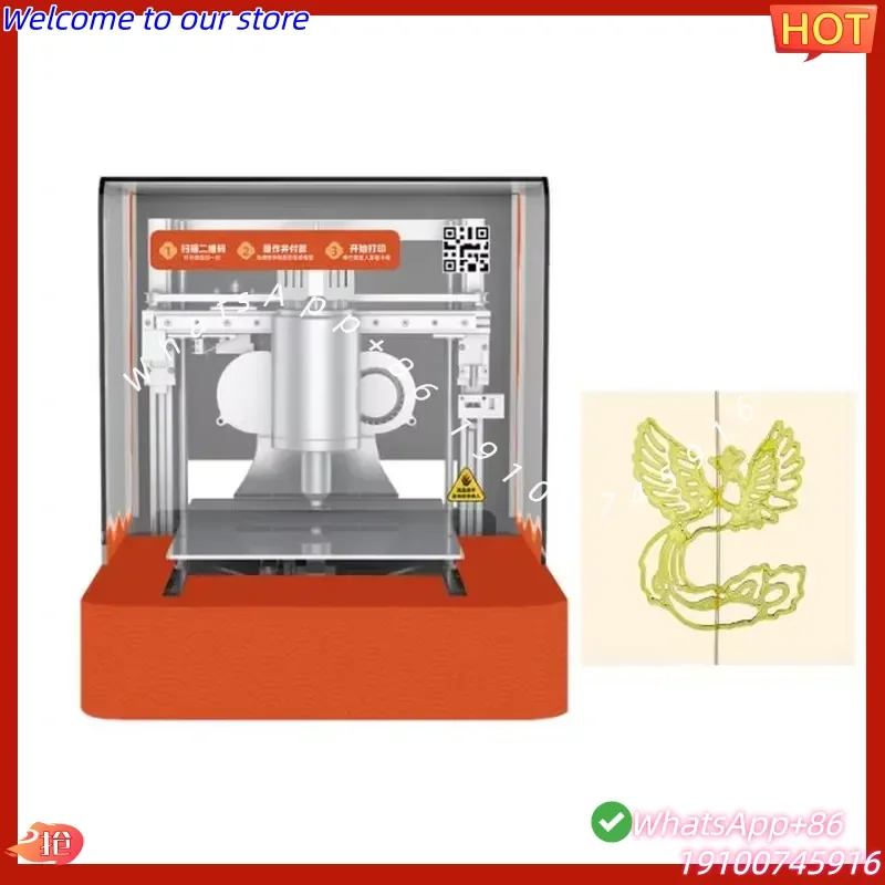 CECertificate New Popular Innovative Automatic 3D Printer Maltose Sugar Painting Machine with AI Technology