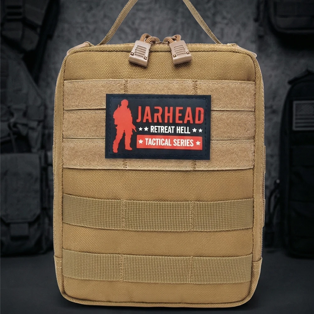 Tactical MOLLE First Aid Pouch Nylon Water Resistant EDC Medical Bag Organizer for Outdoor Hiking Camping Hunting view 3