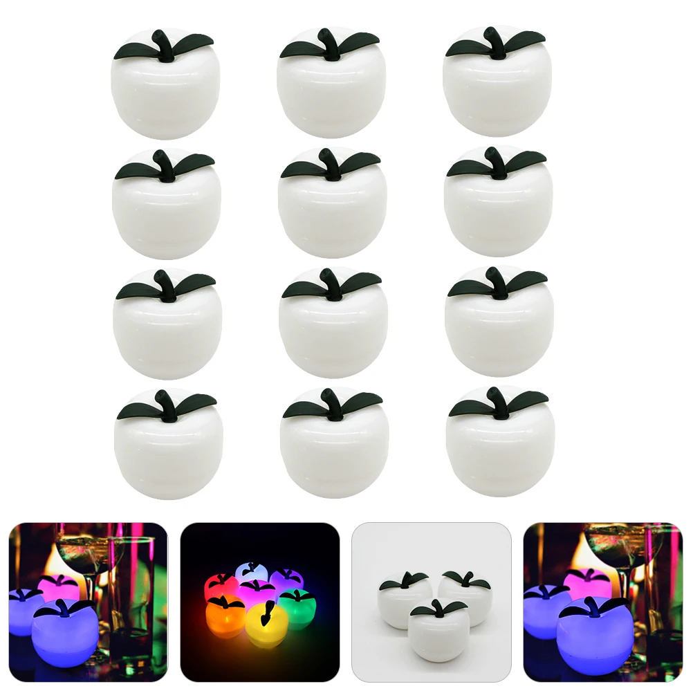 

12Pcs Lifelike Fruit Lamp Adornment Colorful Flashing LED Decorative Light for Desktop Vibe Unique Home Party