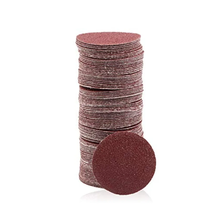 

100pcs Sanding Discs 2 inch Sandpaper 60 Grit Hook and Loop Sanding Discs for Sanders Drill Grinder Rotary Tools Attachment Woo