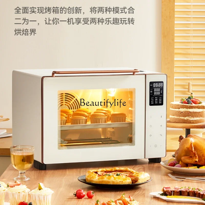 Air Fried Oven Air Flat 2-in-1, Small Household Baking Steam Electric Oven Fruit Dryer CO540