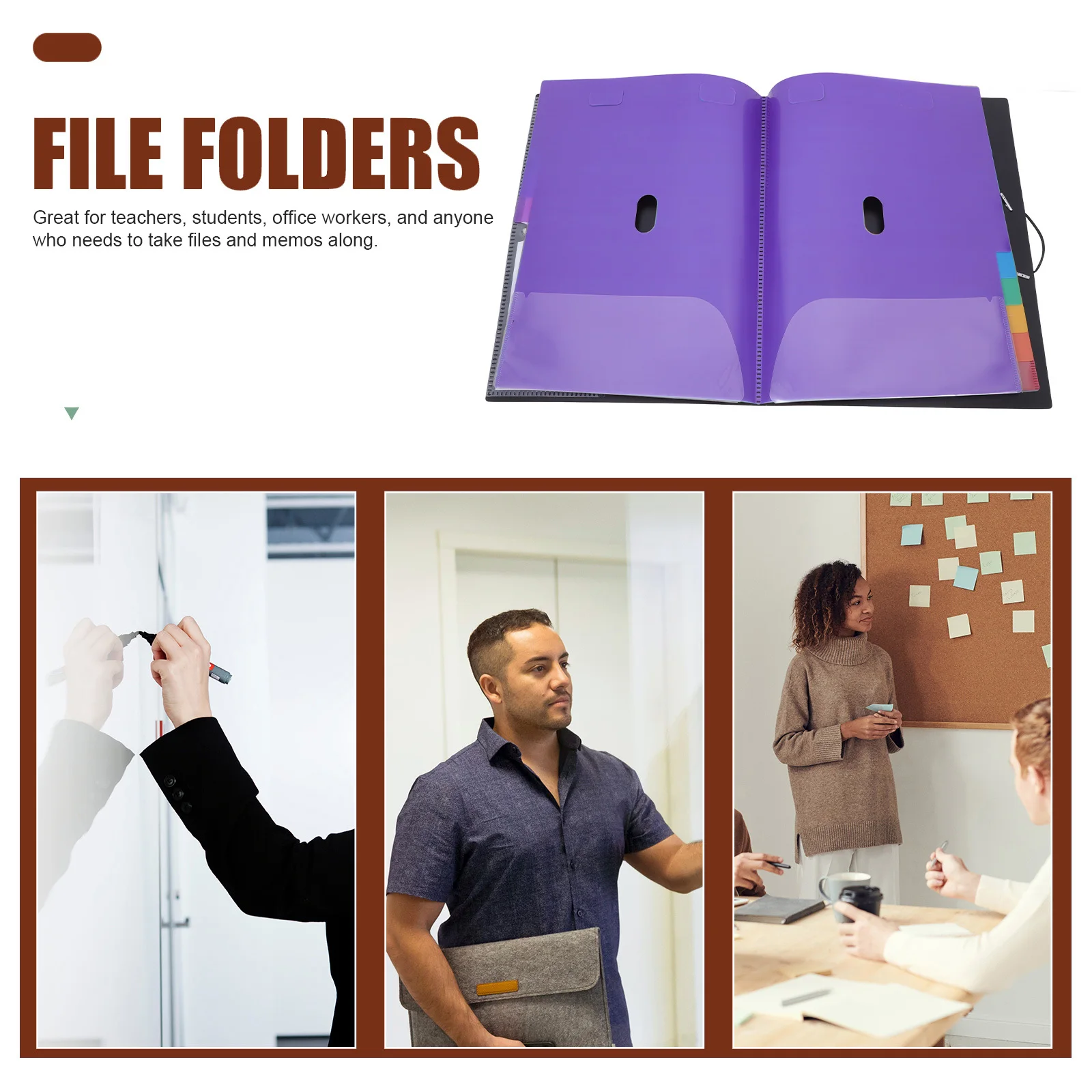 

Accordion File Folder Multi-Layer Expanding File Organizer Paper Document Holder for Office School Travel A4 Large Capacity