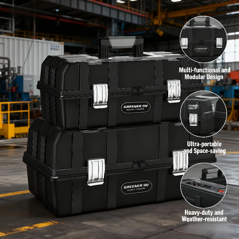 

Foldable Portable Toolbox Tool Organizer Heavy Duty Plastic Carry Case Multifunctional Electrician Mechanic Festool Home Repair