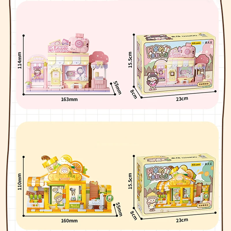 Finding Unicorn zZoton Featured Street View Shop Series Blind Box Toys Doll Anime Action Figure Desktop Ornament Gift Collection