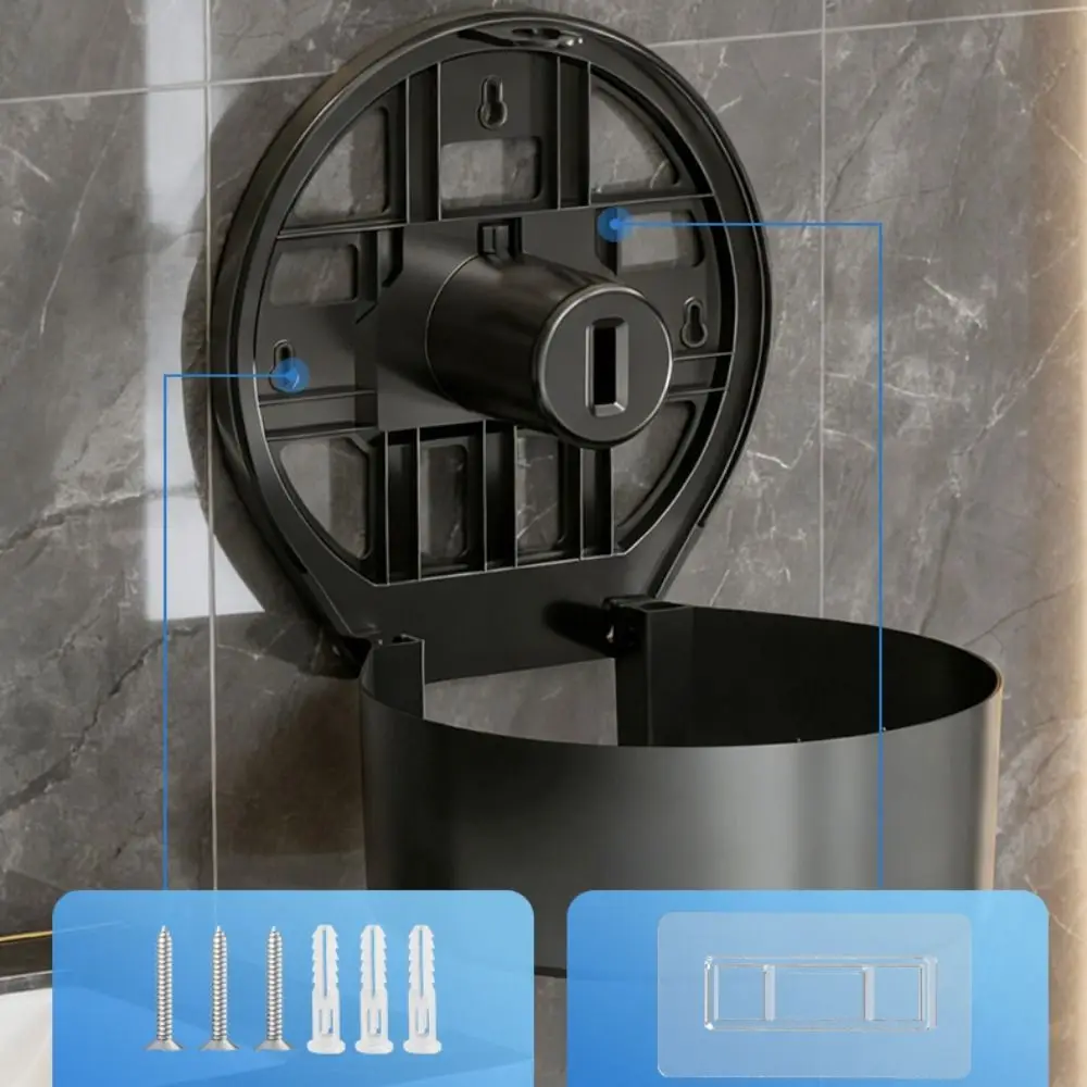 Large Capacity Wall Mount Tissue Box Wall Mounted Paper Drawer Large Roll Paper Holder Tissue Holder No Punching