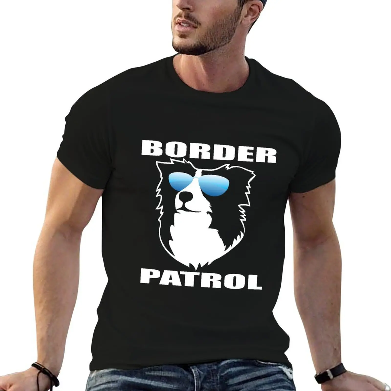 

Border Patrol | Border Collie | NickerStickers on Redbubble T-Shirt man graphic t shirt t shirts designer T-Shirt