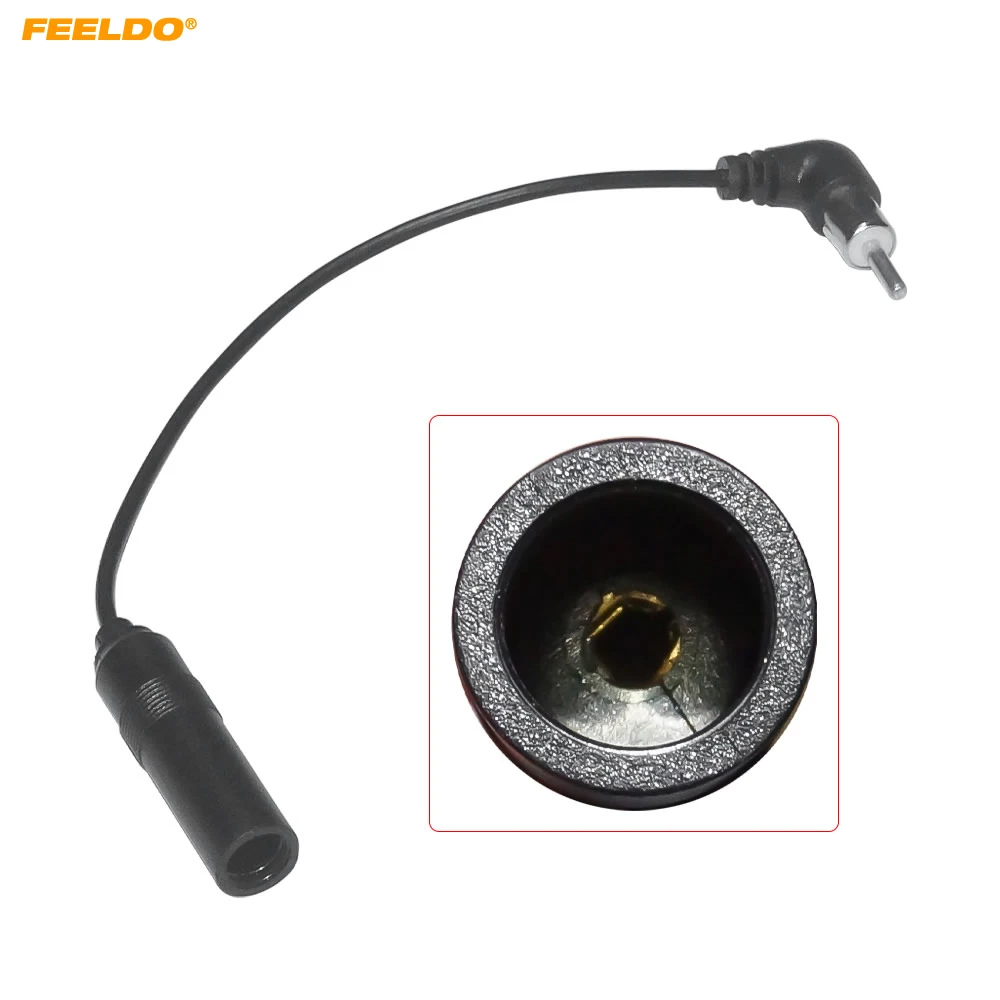 

FEELDO 20cmCar Stereo Audio Radio Antenna Adapter Vehicle AM/FM Radio Aerial Extension Auto FM Wiring Cable #HQ7733