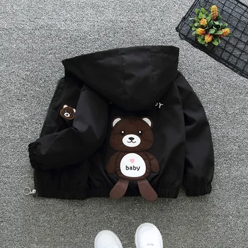 Kids Cartoon Dog Hooded Windbreaker 3 Fashion Dogs Baby Boys Jackets Casual Hooded Zipper Kids Windbreaker Coat Cartoon Boys Outerwear 1 2 3 4 5 6 Years Kids Clothes 3