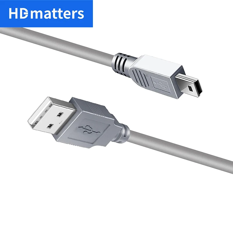 Mini USB Cable USB 2.0 A male to USB Mini-B 5Pin charging Sync Data cable USB mini-B cable for GoPro Hero 3+,PS3 controller,MP3