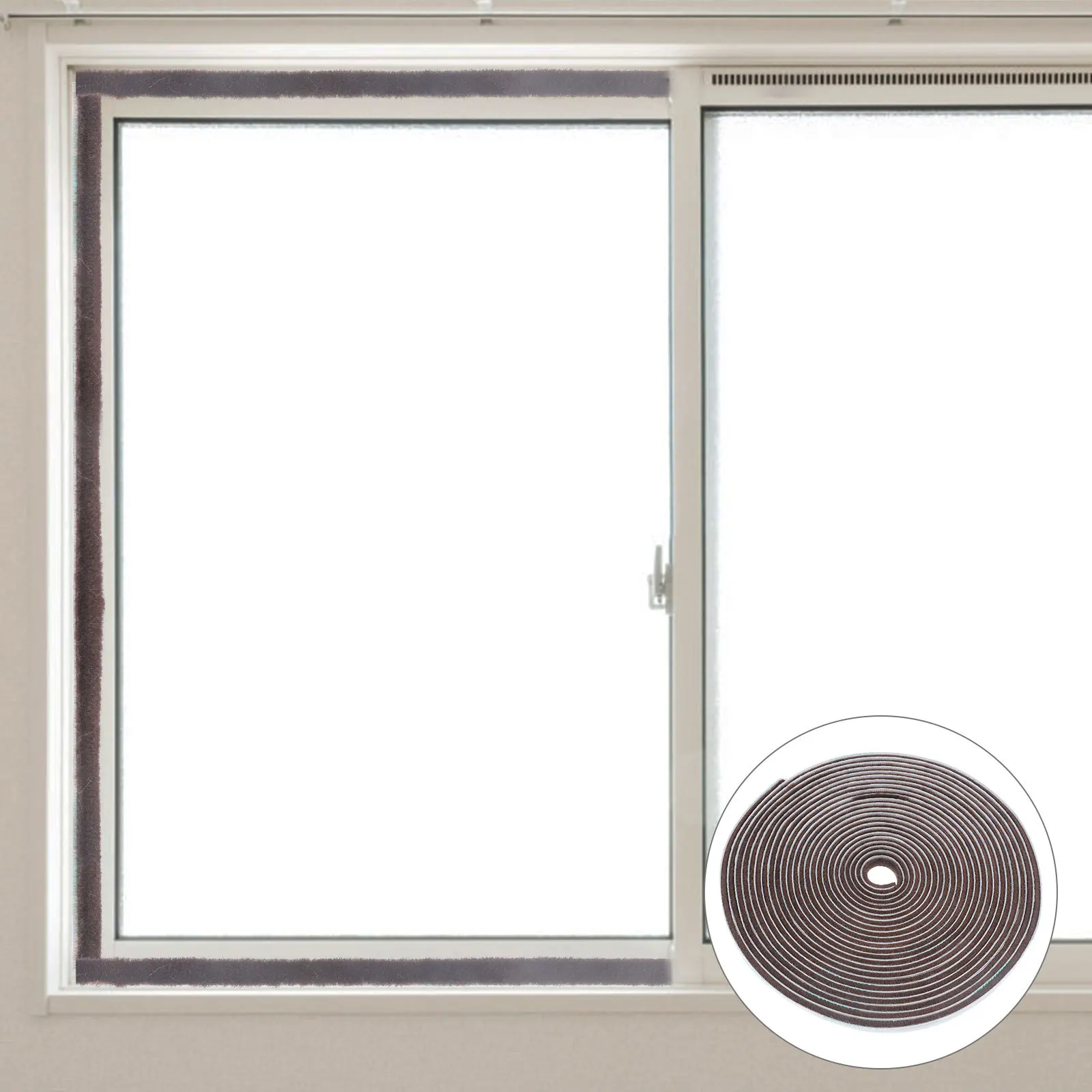 

1 Roll High Quality Self-Adhesive Sealing Tape Windproof Waterproof Door Seal Strip for Indoor Outdoor Temperature Control