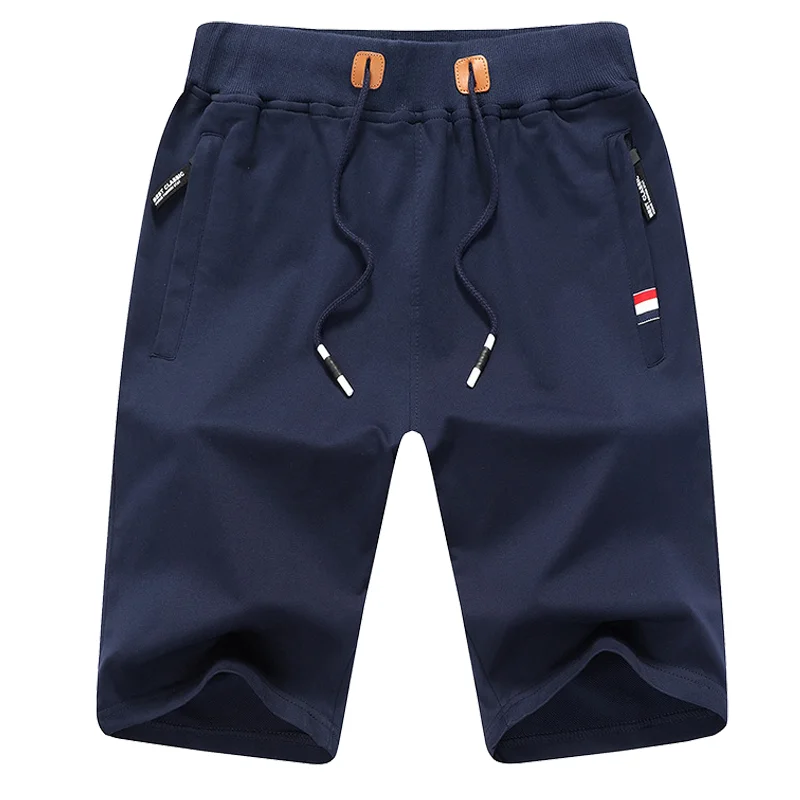 2024 Mens Shorts New Summer Casual Shorts Cotton Fashion Men Beach Short Solid color Drawstring Joggers Male Hot Pockets trouser