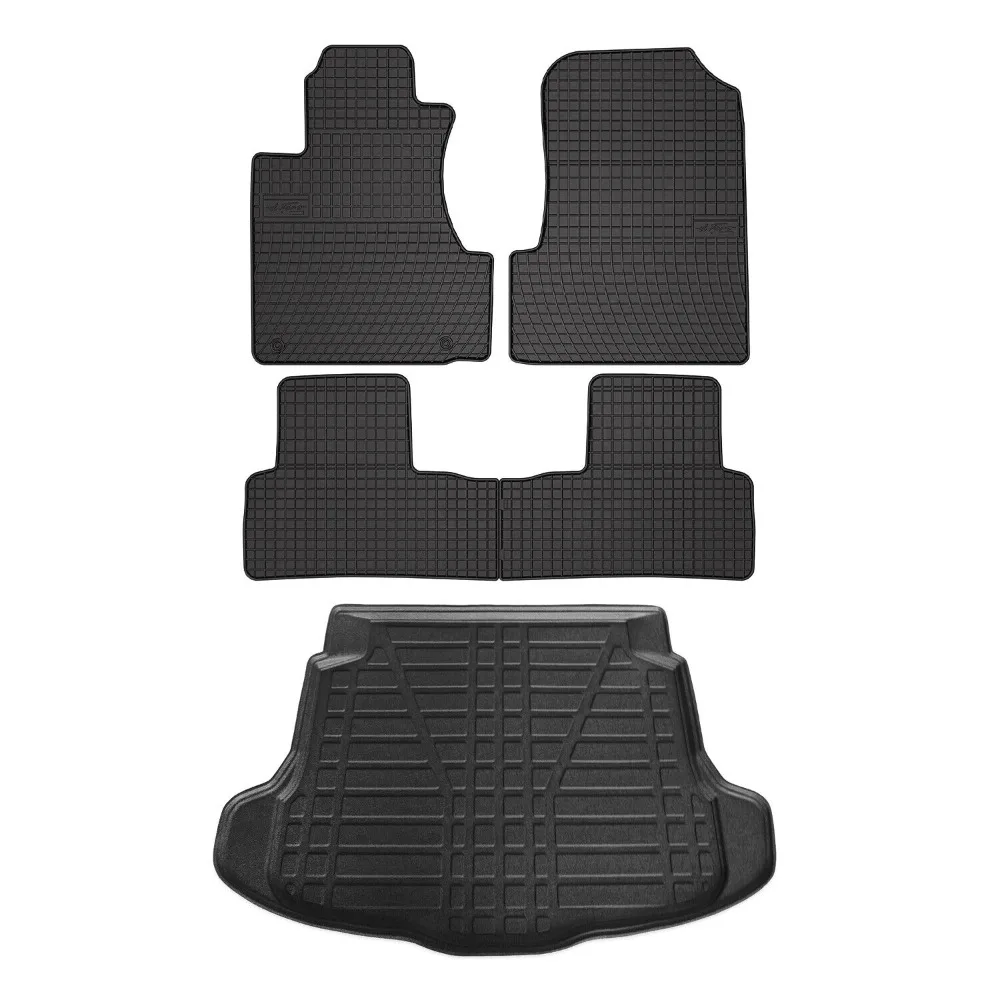 

Floor Mats Cargo Liner Set for Honda CR-V 2007-2011 Black 5 Pcs United States