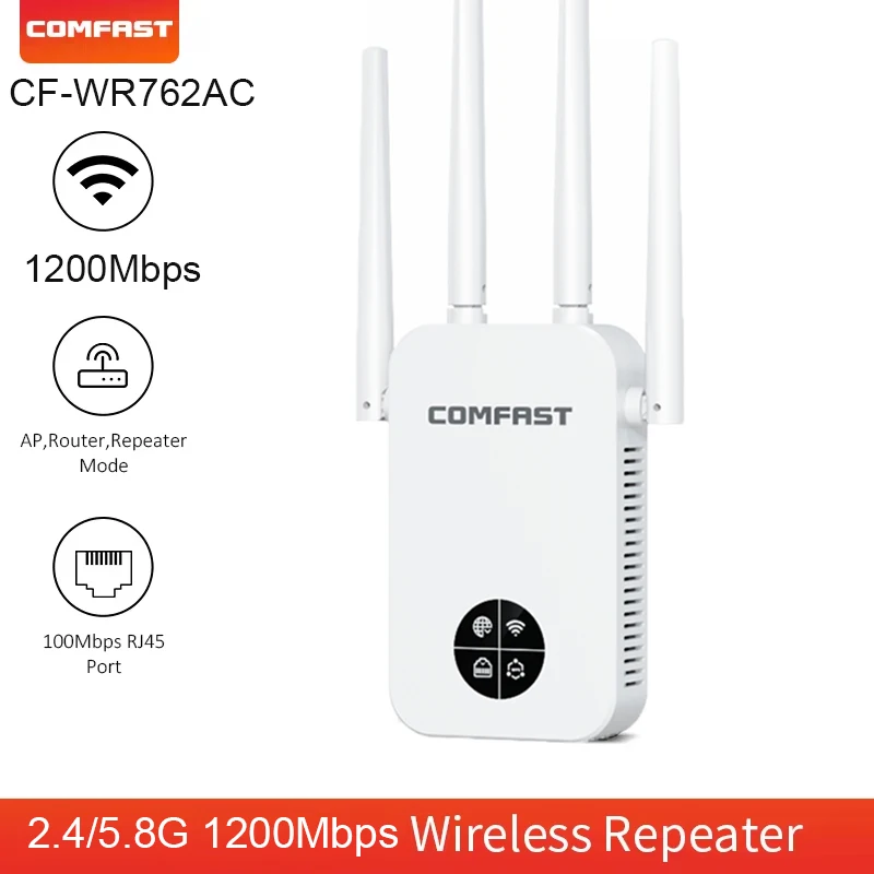 Repetidor WiFi inalámbrico de 300-3000Mbps, enrutador extensor de 2,4G y 5,8G, amplificador de señal WiFi 6 para el hogar, amplificador de largo