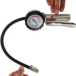 Suitable for  Tire Changer Pistol Grip Inflator With Pressure Gauge And Couplers
