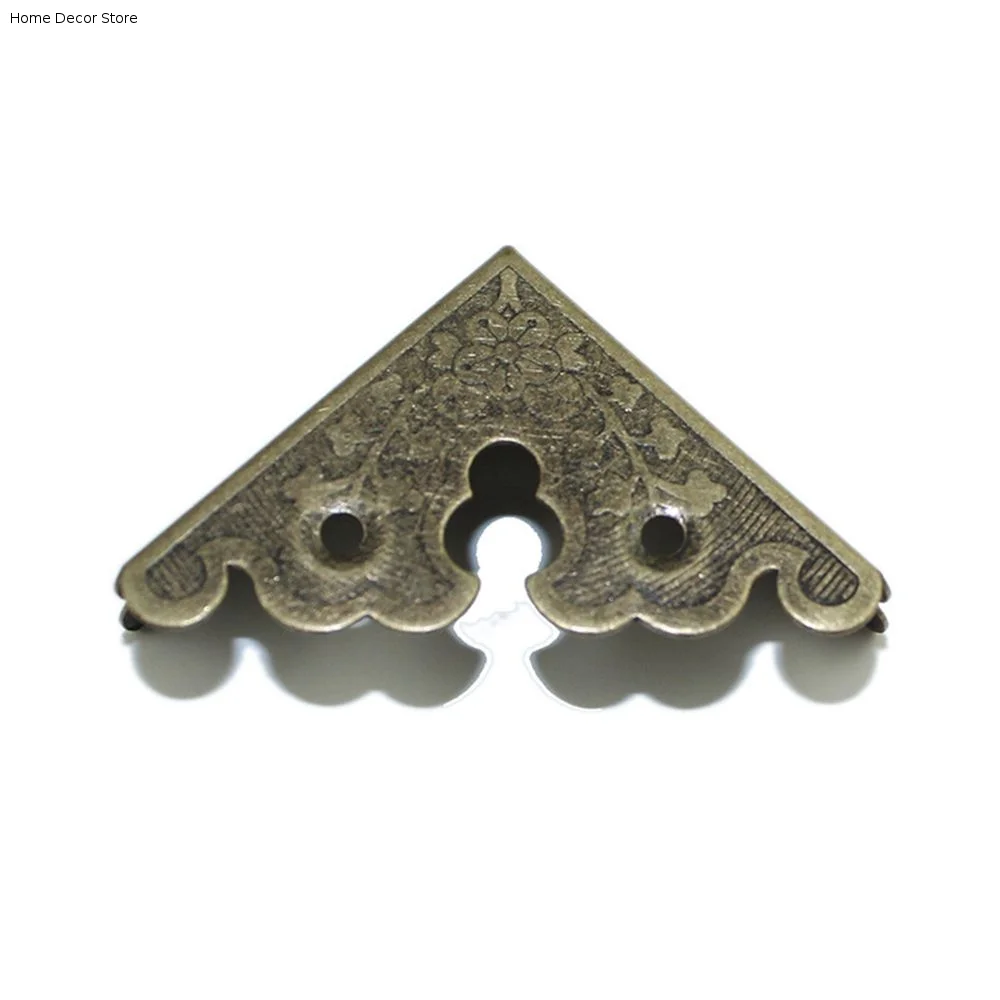 Carved Edge Cover Corner Guard with Nails NlN Case Corner  Protectors Decorative Protectors Corner Brackets Furniture Hardware