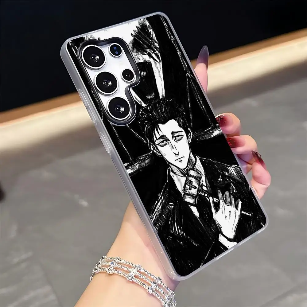 J-Jujutsu Kaisen Hiromi Higuruma Phone Case for Samsung S26 S25 S24 S23 S22 S21 FE Plus Ultra Black 2-in-1 Jelly silicone case