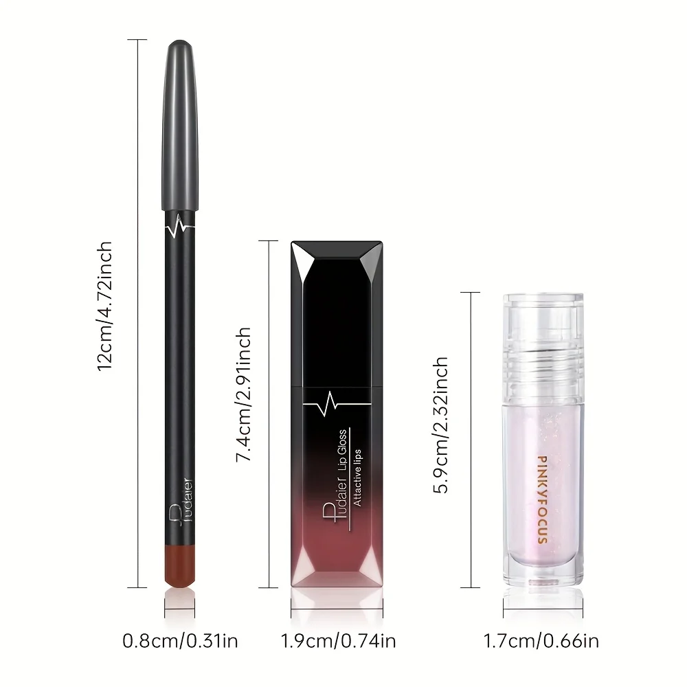 مجموعة ملمع الشفاه مع زيت الشفاه المجاني - قم بإنشاء شفاه لامعة ورائعة بطبقة من زيت الشفاه العاري ولون الشفاه والشفاه
