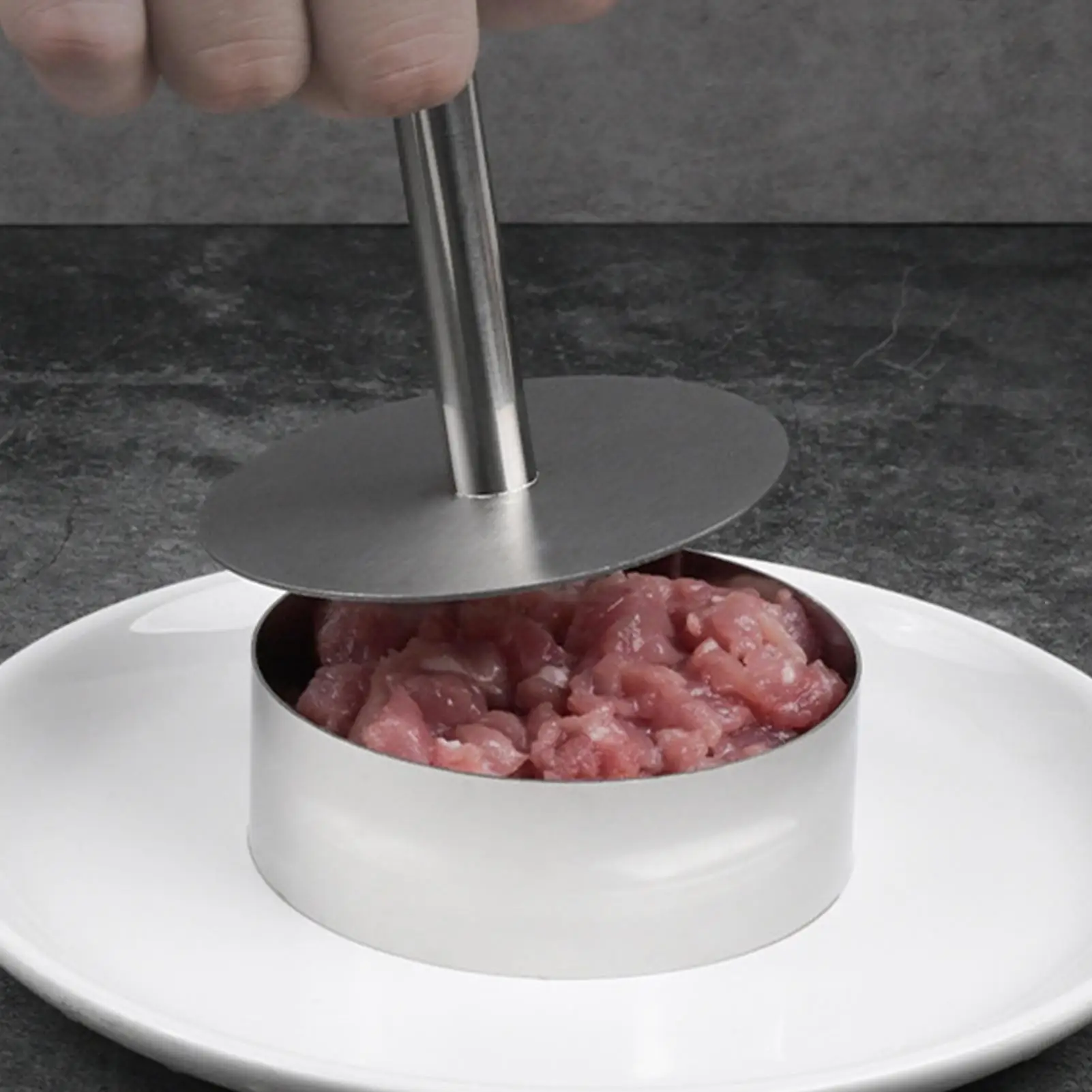 2026 Hamburger Press Hamburger Patty Maker 304 Stainless Steel Non-Stick Burger Press for Making Meat Patties and Thin Burgers