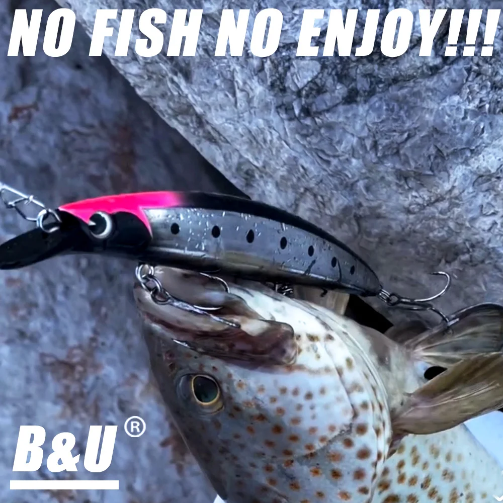 B&U Saltwater Floating Minnow 130mm Fishing Lures Laser Artificial Bait  Long Casting Trolling Wobblers Jerkbait Sea Bass - AliExpress 18