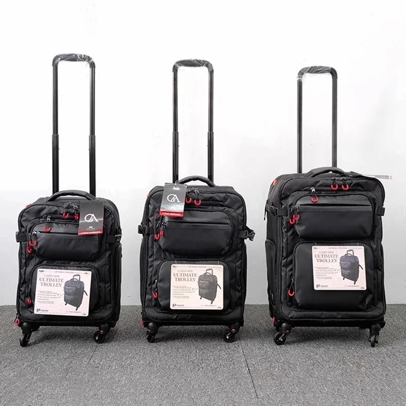 Suitcase Trolley Laptop Bag Men Spinner Wheeled Backpack 18/20/22 inch Cabin Travel Bags Waterproof Rolling Luggage Backpacks